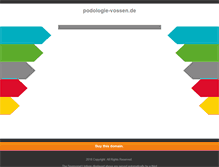 Tablet Screenshot of podologie-vossen.de